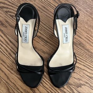 Jimmy Choo Criss Cross Sandals Heels Size 40